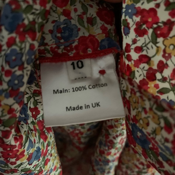 Vampires Wife CHARLOTTE LIBERTY FLORAL-PRINT COTTON DRESS Size - UK10/US6 - Picture 13 of 16